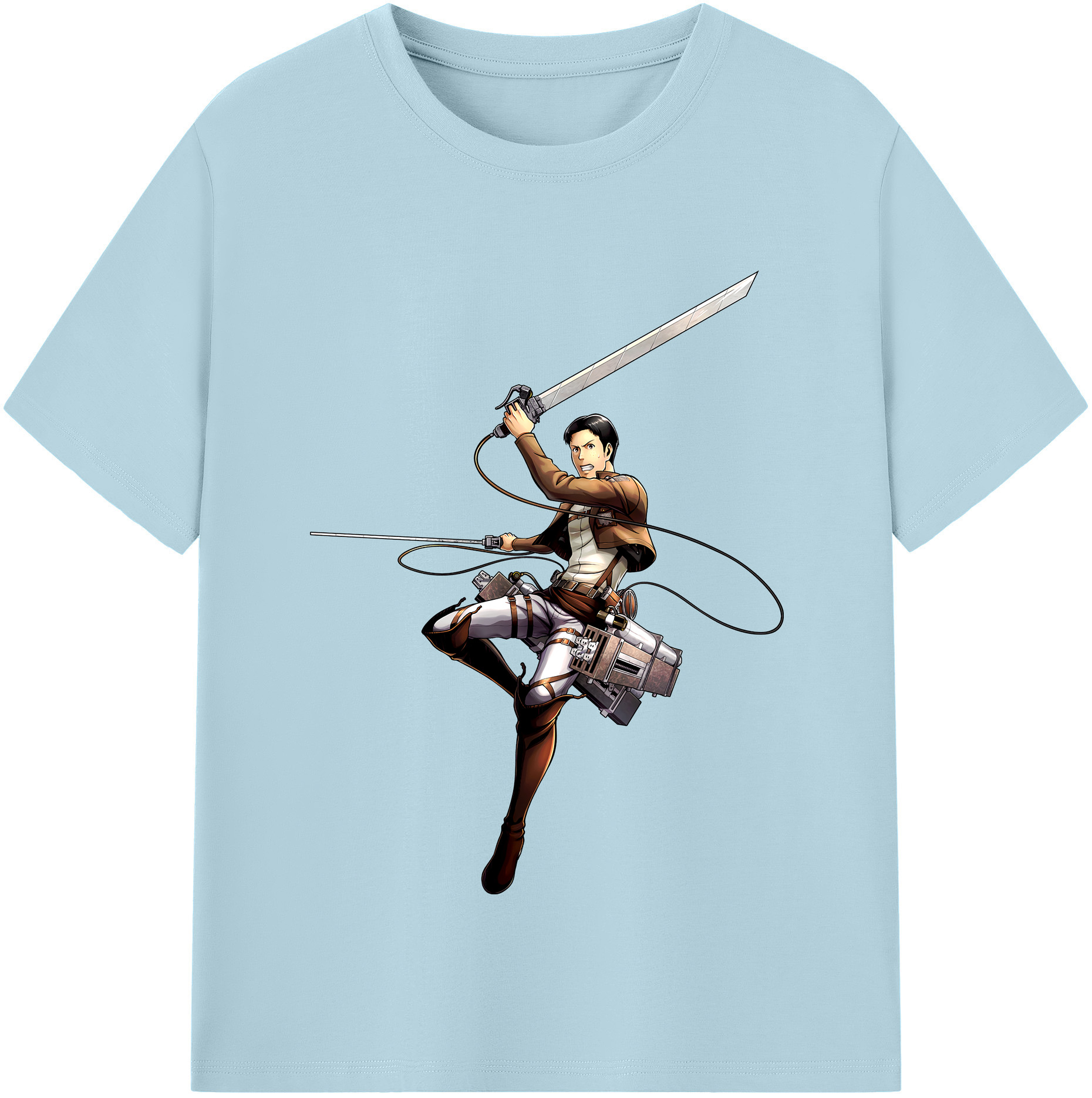 （画像用） 進撃の巨人 Attack on Titan 綿100％半袖Tシャツ（フロントプリント）